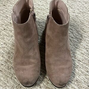Women's Tan Suede Ankle Boots